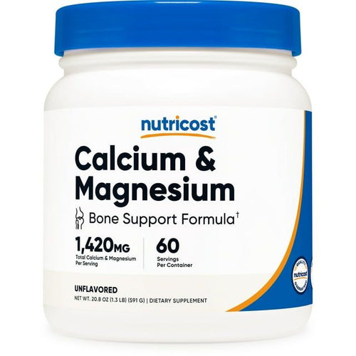 Nutricost Calcium Magnesium Citrate Powder 60 Servings - Bone Support Supplement EasyOptionXY LLC