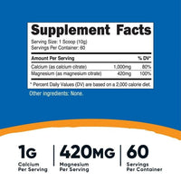 Nutricost Calcium Magnesium Citrate Powder 60 Servings - Bone Support Supplement EasyOptionXY LLC
