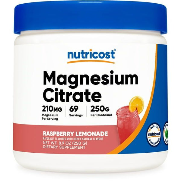 Nutricost Magnesium Citrate Powder (Raspberry Lemonade, 250 Grams) - Non-GMO Supplement EasyOptionXY LLC