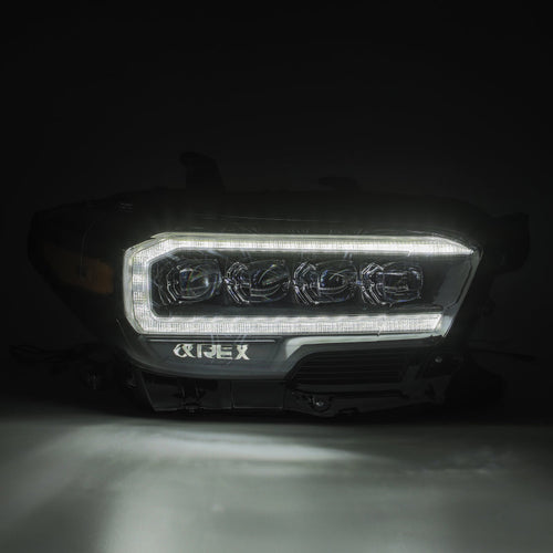 AlphaRex 16-23 Toyota Tacoma NOVA-Series LED Projector Headlights Chrome OffRoadUSA.com