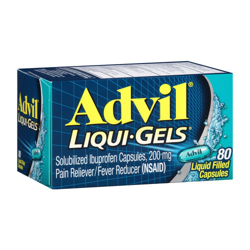 Advil Liqui-Gels Pain and Headache Reliever Ibuprofen Capsules; 200 mg; 80 Count EasyOptionXY LLC