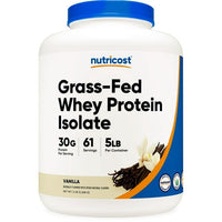 Nutricost Grass-Fed Whey Protein Isolate Powder (Vanilla) 5LBS - Non-GMO, Gluten Free EasyOptionXY LLC