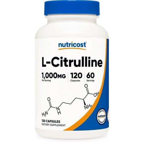 Nutricost L-Citrulline 500mg, 120 Capsules - Non-GMO & Gluten Free Supplement EasyOptionXY LLC