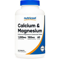 Nutricost Calcium & Magnesium Carbonate 240 Tablets- Gluten Free, Non-GMO Supplement EasyOptionXY LLC