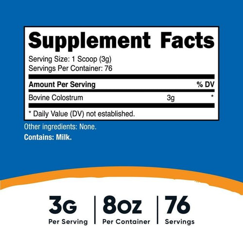 Nutricost Colostrum Powder 8 oz, 76 Servings - Non-GMO Supplement EasyOptionXY LLC
