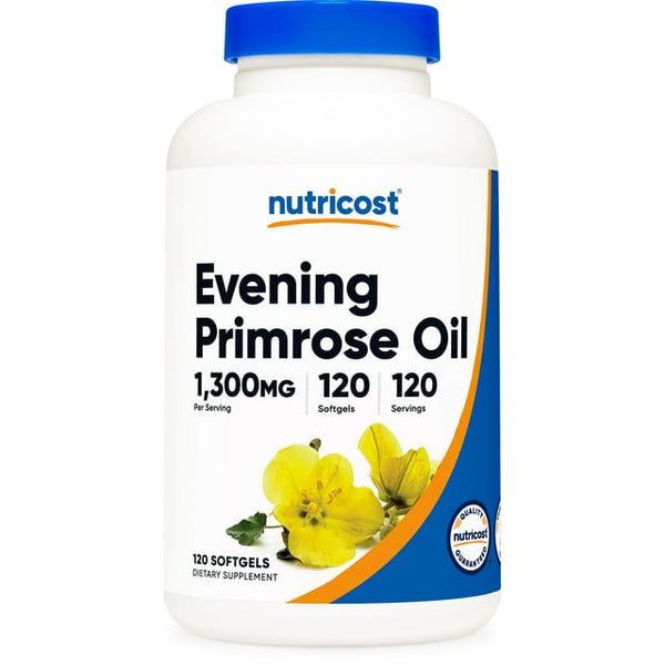 Nutricost Evening Primrose Oil Supplement 1,300mg, 120 Softgels, 120 Servings EasyOptionXY LLC