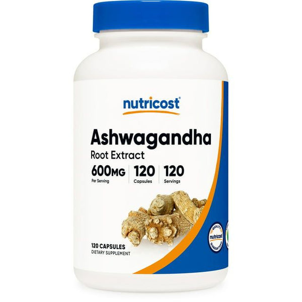 Nutricost Ashwagandha Herbal Supplement 600mg, 120 Capsules EasyOptionXY LLC