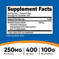 Nutricost Rhodiola Rosea Powder 100 Grams - Gluten Free and Non-GMO Supplement EasyOptionXY LLC