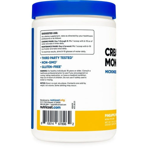Nutricost Creatine Monohydrate Powder (Pineapple Mango, 500 Gram) - Micronized Creatine Supplement - Vegan, Non-GMO, Gluten Free EasyOptionXY LLC