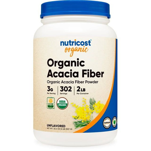 Nutricost Organic Acacia Fiber Powder Supplement (2 LB) - Non-GMO, Gluten Free EasyOptionXY LLC