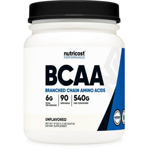 Nutricost BCAA Powder 2:1:1 (Unflavored) 90 Servings - Gluten Free & Non-GMO Supplement EasyOptionXY LLC