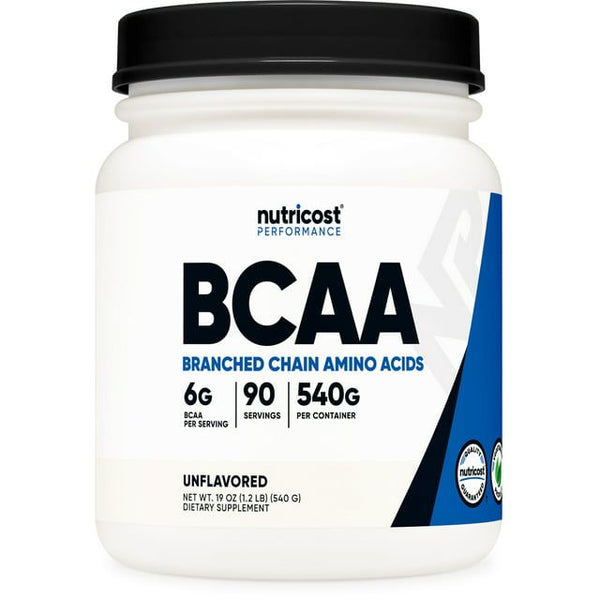 Nutricost BCAA Powder 2:1:1 (Unflavored) 90 Servings - Gluten Free & Non-GMO Supplement EasyOptionXY LLC