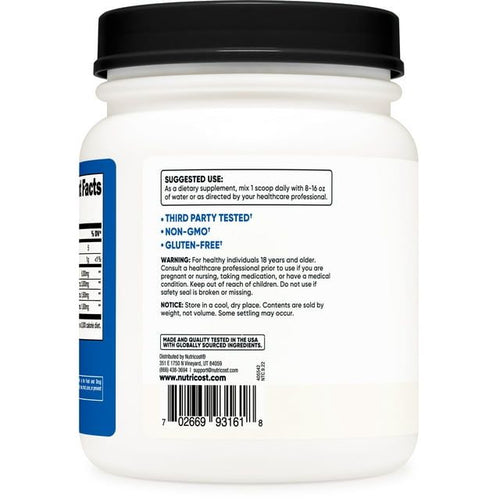 Nutricost BCAA Powder 2:1:1 (Unflavored) 90 Servings - Gluten Free & Non-GMO Supplement EasyOptionXY LLC