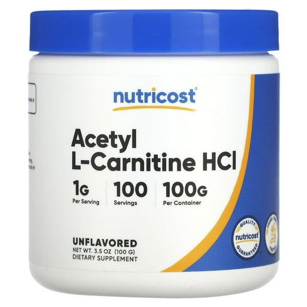 Nutricost Acetyl L-Carnitine ALCAR Powder Supplement, 100 Grams, 1g Per Serving EasyOptionXY LLC
