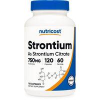 Nutricost Strontium Capsules 750mg, 120 Capsules, Supplement EasyOptionXY LLC