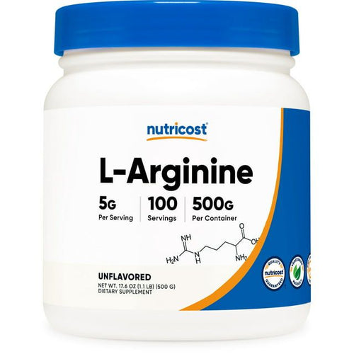 Nutricost L-Arginine Supplement Powder 500 Grams - 5g Per Serving, 100 Servings EasyOptionXY LLC