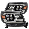 AlphaRex 05-11 Toyota Tacoma NOVA-Series LED Projector Headlights Black OffRoadUSA.com