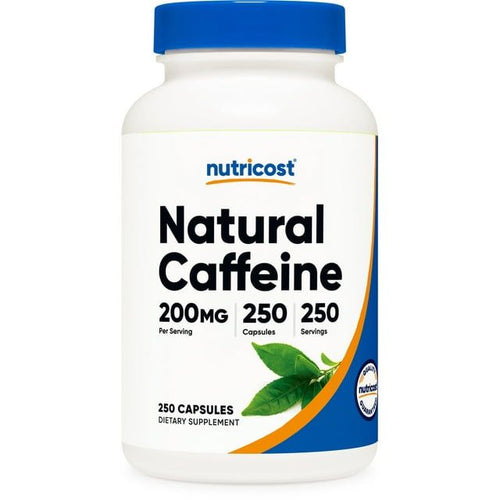 Nutricost Natural Caffeine 250 Capsules (200mg) - Gluten Free, Non-GMO Supplement EasyOptionXY LLC