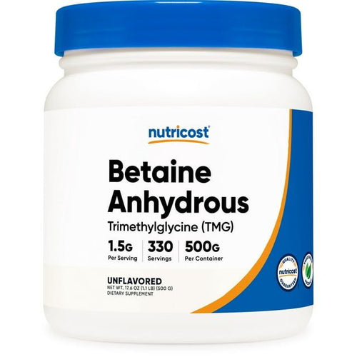 Nutricost Betaine Anhydrous Trimethylglycine (TMG) Powder 500 Grams- Amino Acid Supplement EasyOptionXY LLC