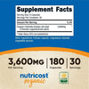 Nutricost Chlorella 3600 mg, 180 Capsules, 30 Servings - Made with Organic Chlorella, Supplement EasyOptionXY LLC