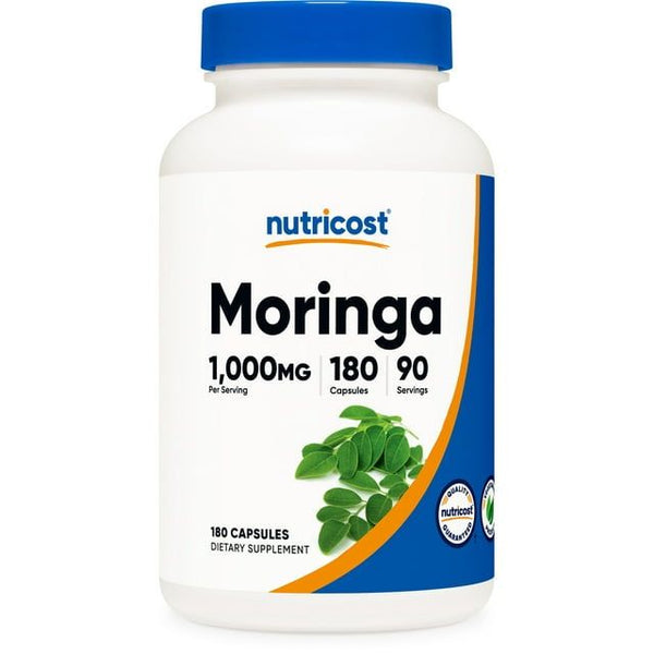 Nutricost Moringa Capsules 500mg, 180 Capsules (90 Servings) - Non-GMO, Gluten Free EasyOptionXY LLC