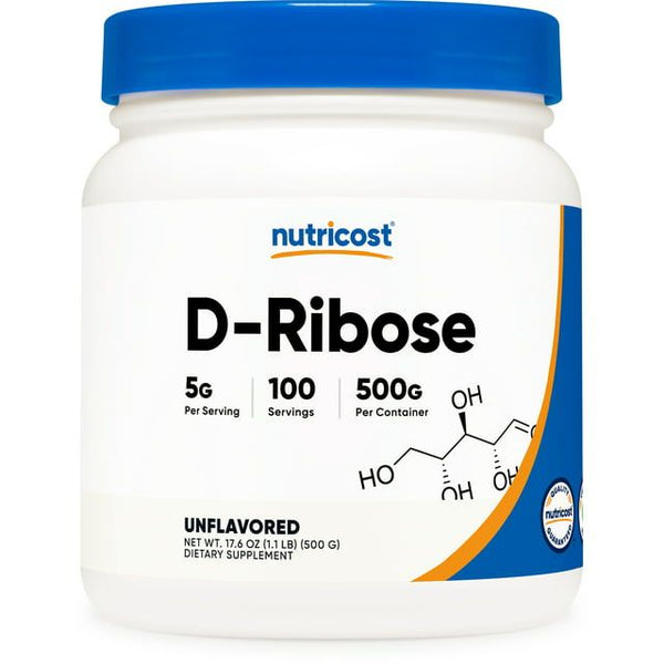 Nutricost D-Ribose Powder 500 Grams - 100 Servings, 5000mg Per Serving - Gluten Free Supplement EasyOptionXY LLC