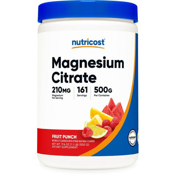Nutricost Magnesium Citrate Supplement Powder (Fruit Punch, 500 Grams) EasyOptionXY LLC