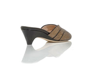 Diana Lux Peep Toe Mule Wedge Joan Oloff Shoes