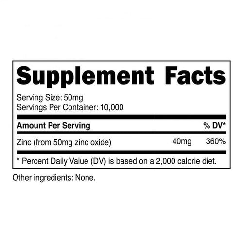 Nutricost, Pure Zinc Oxide Powder 500 G - Non GMO Supplement EasyOptionXY LLC