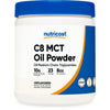 Nutricost C8 MCT Oil Powder .5LB - 95% C8 MCT Oil Powder Supplement EasyOptionXY LLC
