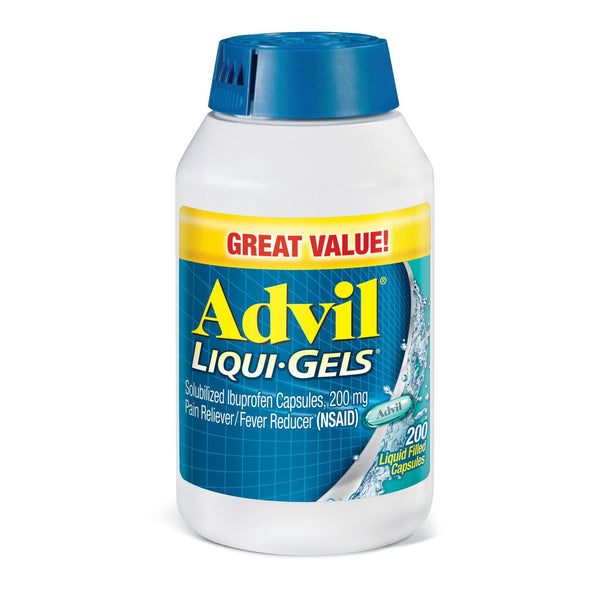 Advil Liqui-Gels Pain and Headache Reliever Ibuprofen Capsules; 200 mg; 200 Count EasyOptionXY LLC