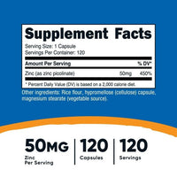 Nutricost Zinc Picolinate 30mg, 120 Capsules - Gluten Free & Non-GMO Supplement EasyOptionXY LLC