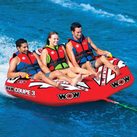 WOW Sports 3 Person Coupe Cockpit Towable Water Tube For Pool and Lake (15-1040) Jupiter Gear
