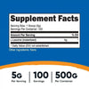 Nutricost Pure L-Leucine Powder 500 Grams - Vegetarian Supplement EasyOptionXY LLC
