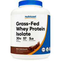 Nutricost Grass-Fed Whey Protein Isolate Powder (Chocolate) 5LBS - Non-GMO EasyOptionXY LLC