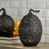 Way To Celebrate Metal Pumpkin Tea Light Holder Black, 11 inch EasyOptionXY LLC
