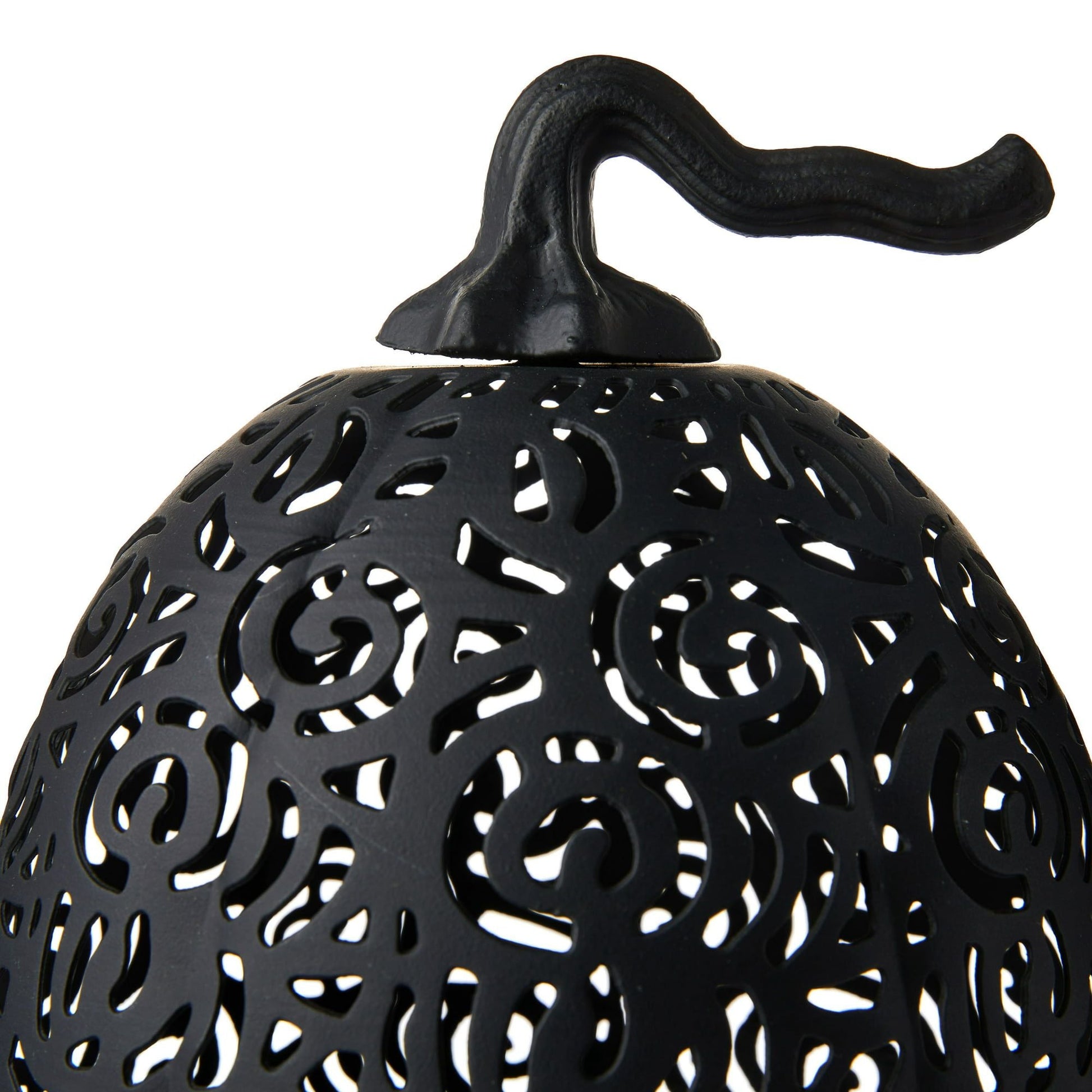 Way To Celebrate Metal Pumpkin Tea Light Holder Black, 11 inch EasyOptionXY LLC