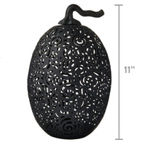 Way To Celebrate Metal Pumpkin Tea Light Holder Black, 11 inch EasyOptionXY LLC