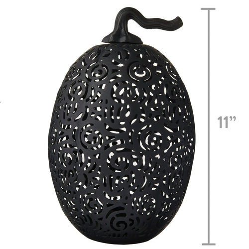 Way To Celebrate Metal Pumpkin Tea Light Holder Black, 11 inch EasyOptionXY LLC