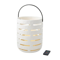 Better Homes & Gardens Large Delicate Ivory Battery Operated Outdoor Ceramic Lantern with Removable LED Candle by Dave & Jenny Marrs EasyOptionXY LLC