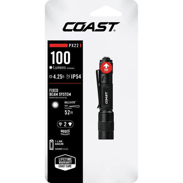 COAST PX22 100 Lumen Alkaline Power IP54 Rated LED Flashlight, 1.41 oz EasyOptionXY LLC