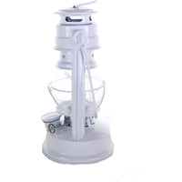 Lot of 2 - 8 Inch White Hurricane Kerosene Oil Lantern Hanging Light / Lamp EasyOptionXY LLC