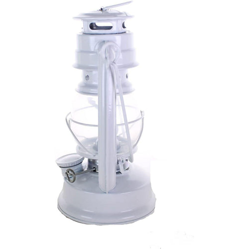 Lot of 2 - 8 Inch White Hurricane Kerosene Oil Lantern Hanging Light / Lamp EasyOptionXY LLC