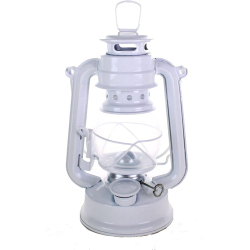Lot of 2 - 8 Inch White Hurricane Kerosene Oil Lantern Hanging Light / Lamp EasyOptionXY LLC