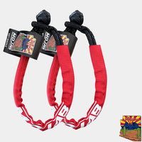 Soft Shackle 1/4'' x 24'' with sleeve and bag (Set of 2 Shackles) (Lifetime Warranty) MOJAB OFFROAD