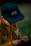 Green Rivers corduroy SnapBack hat for toddlers and youth Keep the Littles Wild