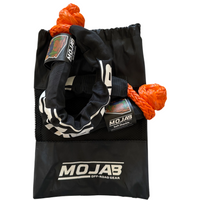 Soft Shackle 3/8'' x 22” with sleeve and bag (Set of 2 Shackles) (Lifetime Warranty) MOJAB OFFROAD