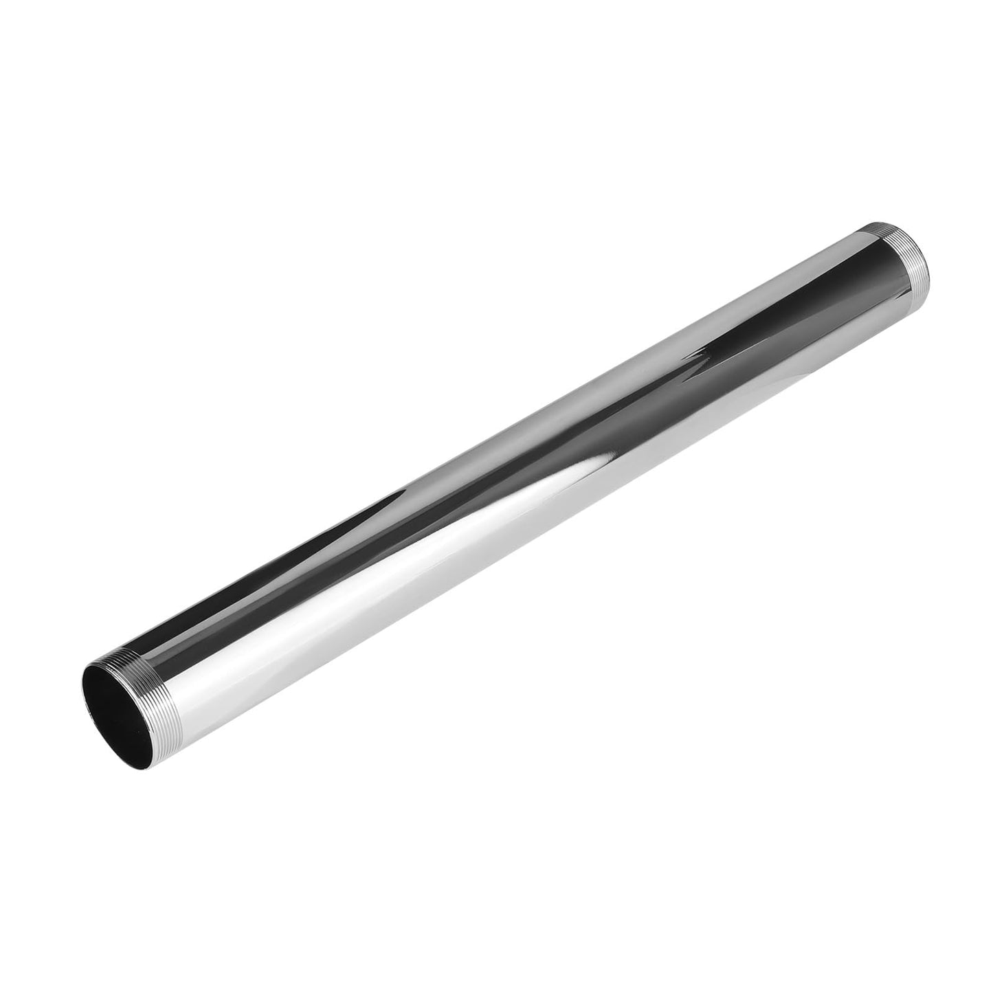 1-1/4" x 12" Double End Threaded Extension Tailpiece, 20GA, Chrome Plated Brass