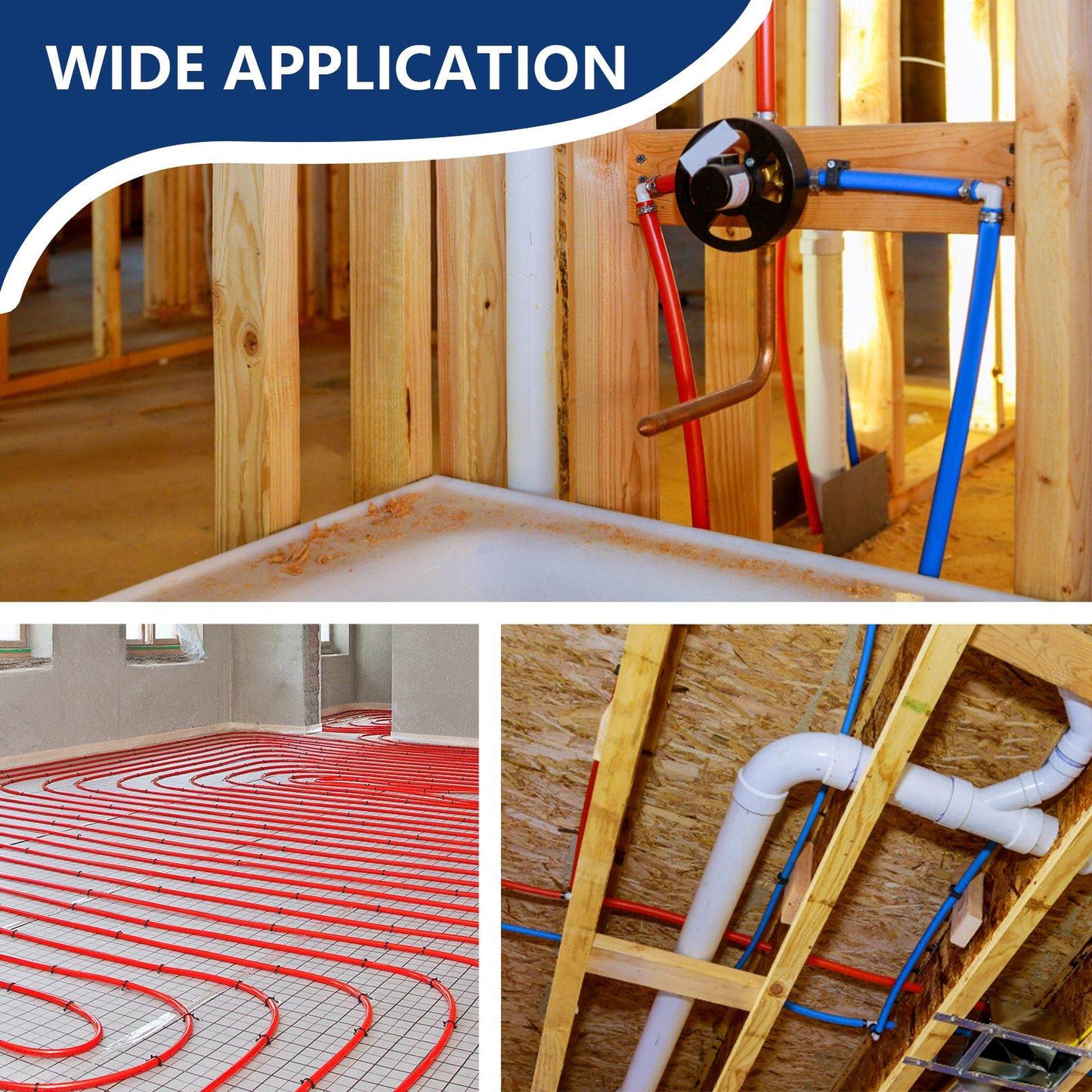 1/2" 200ft PEX-B Pipe (Blue & Cutter)