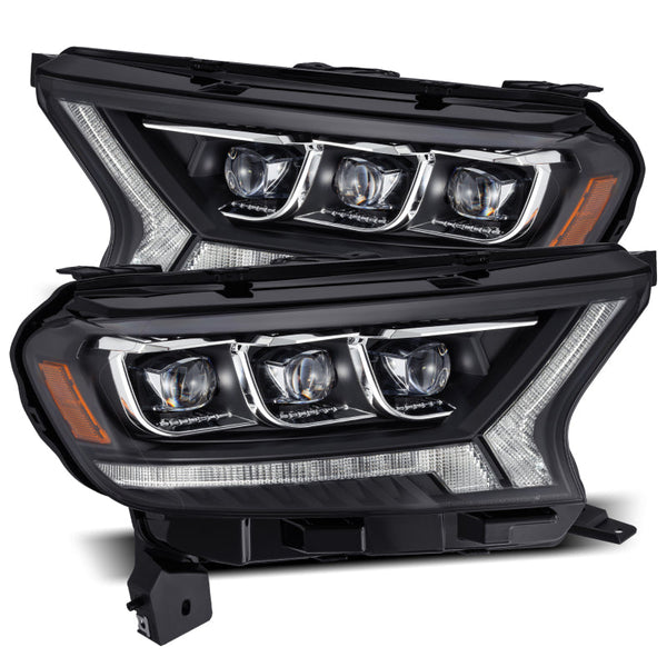 AlphaRex 19-23 Ford Ranger NOVA-Series LED Projector Headlights Black OffRoadUSA.com